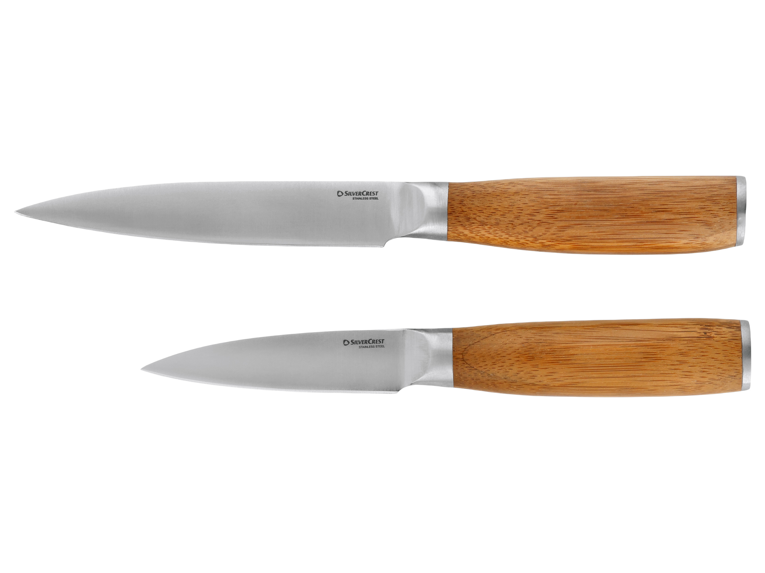 SILVERCREST® Küchenmesser Holz-Griff (Zubereitungs-/Gemüsemesser)