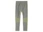 Graue Sportleggings mit gelben Details.
