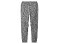 Graue Jogginghose mit Leopardenmuster und Kordelzug.