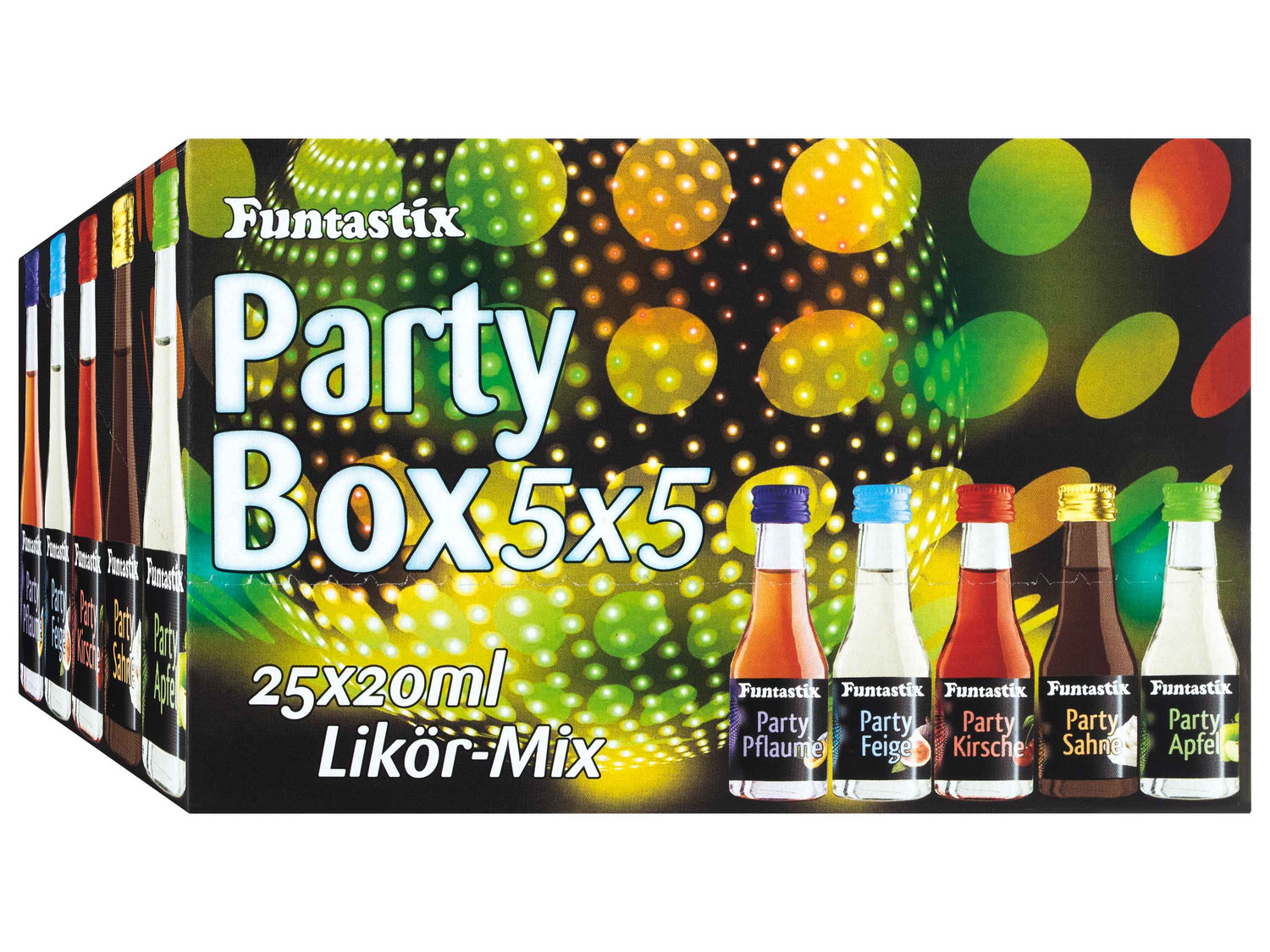 Funtastix Party Shot Box LikörMix 25x20ml LIDL