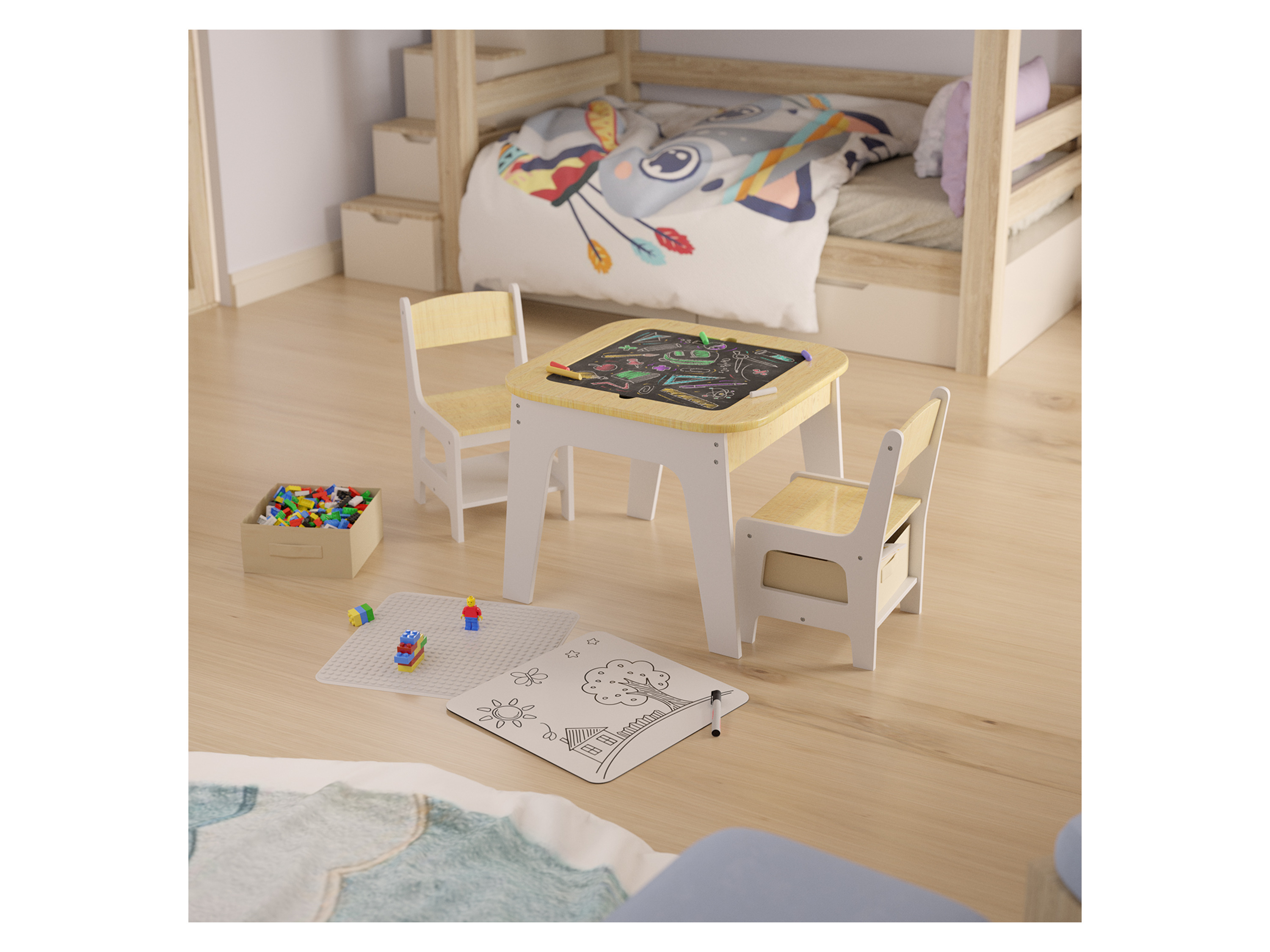 JUSKYS Kindersitzgruppe Milou (Natur) – Bild 2 von 4