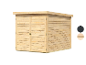 Holz-Gartenhaus mit Doppeltüren, in verschiedenen Farben erhältlich.
