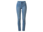 Blaue Skinny Jeans für Damen.