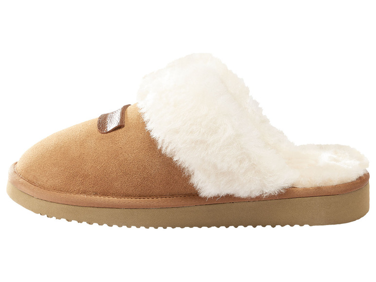 Damen Hausschuhe mit kuscheligem Lammfell gefüttert