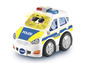 Ein VTech Spielzeug-Polizeiauto mit blauen und gelben Details.
