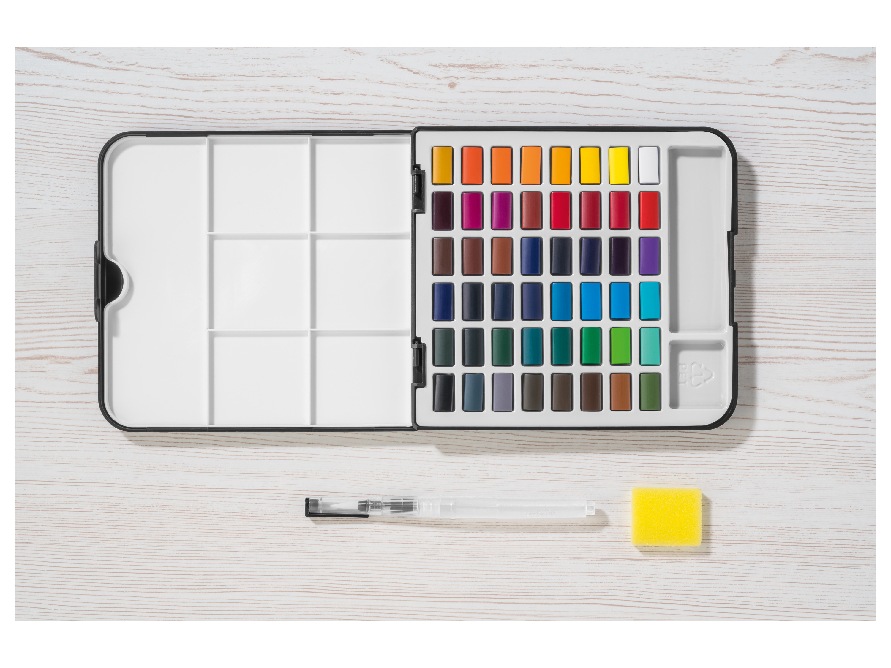 Thumbnail - crelando® Aquarell-Farbkasten, 51-teilig