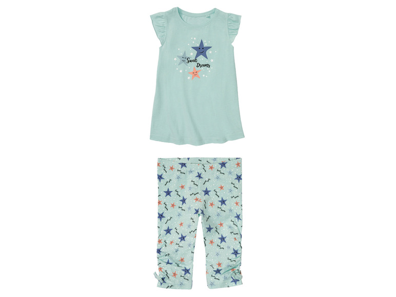 Gehe zu Vollbildansicht: lupilu® Kleinkinder Mädchen Pyjama mit hohem Baumwollanteil - Bild 2