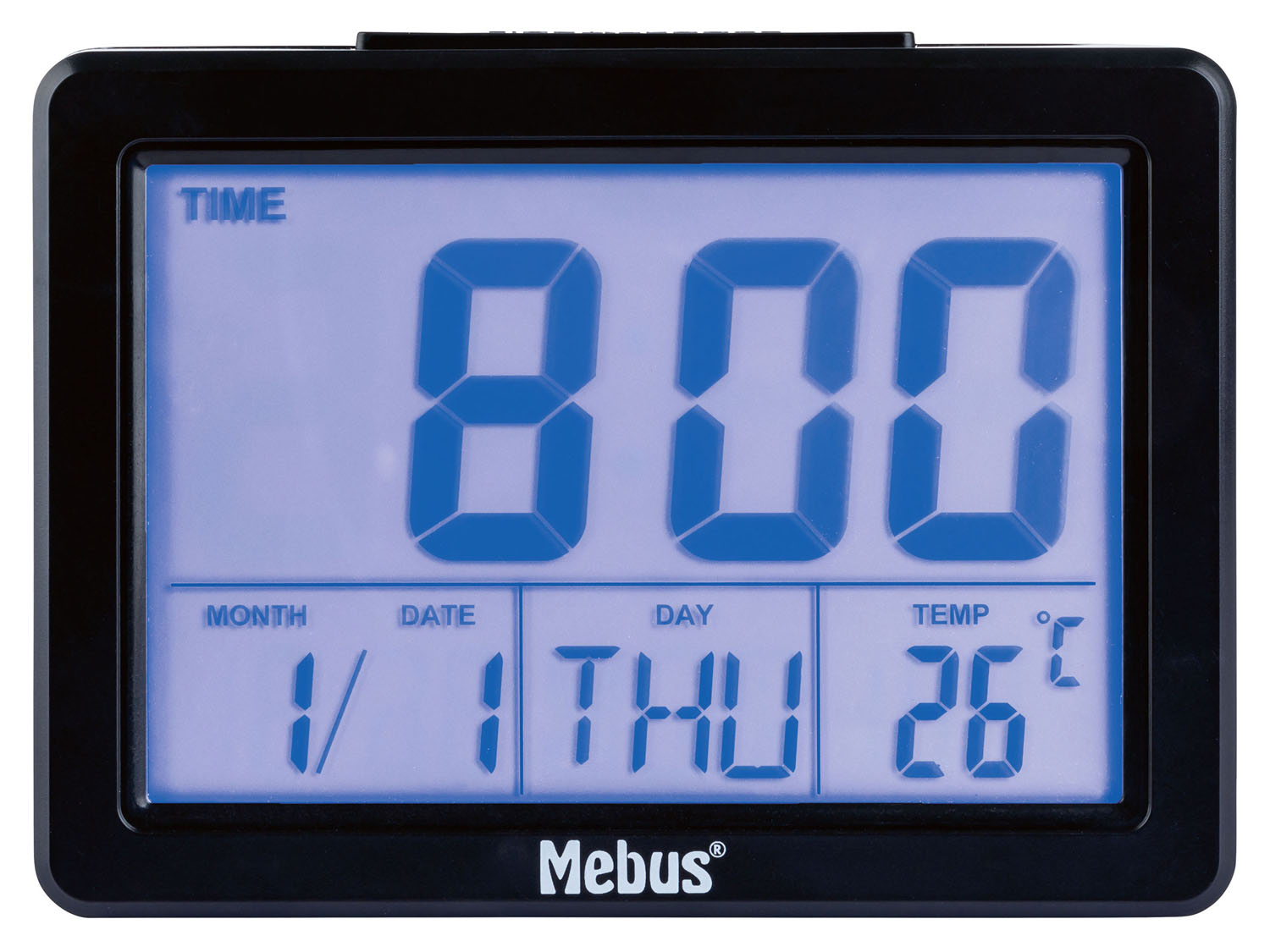 Thumbnail - MEBUS Digital Wecker XXL (Schwarz)