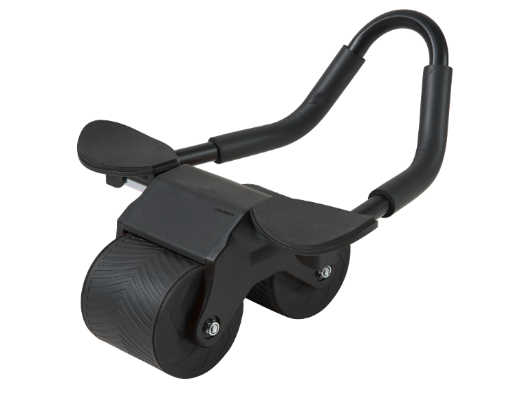 Bauchroller mit Unterarmauflagen und gebogenem Griff