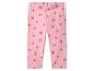 Rosa Leggings mit Erdbeermuster.