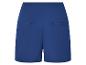 Marineblaue Damen-Shorts, klassischer Schnitt.