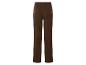 Braune Strickhose mit weitem Bein und strukturierter Musterung