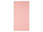Hellrosa Handtuch, gestreifte Textur.