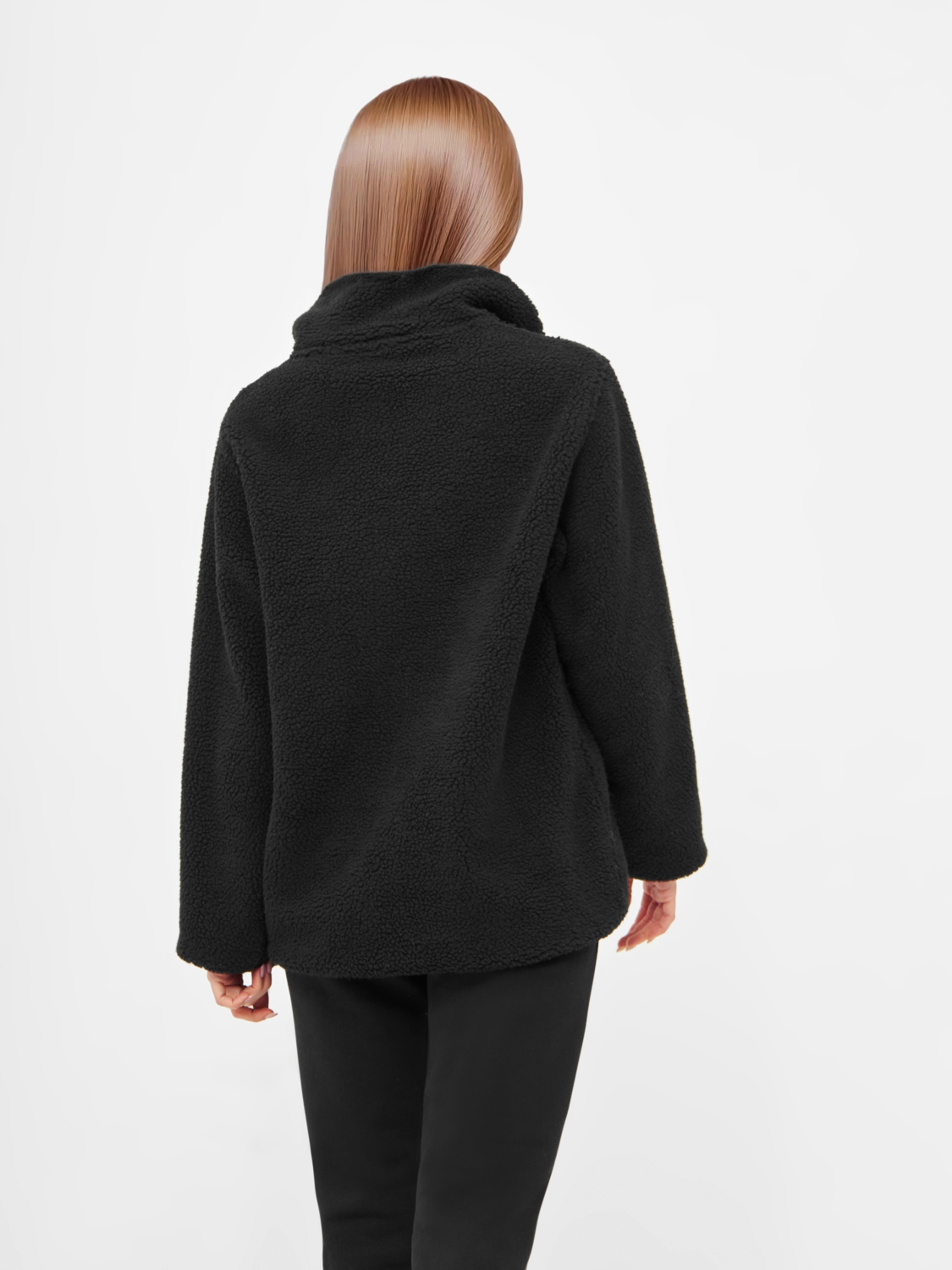 Thumbnail - BENCH Damen Pullover mit Reißverschlusss (Schwarz, S)