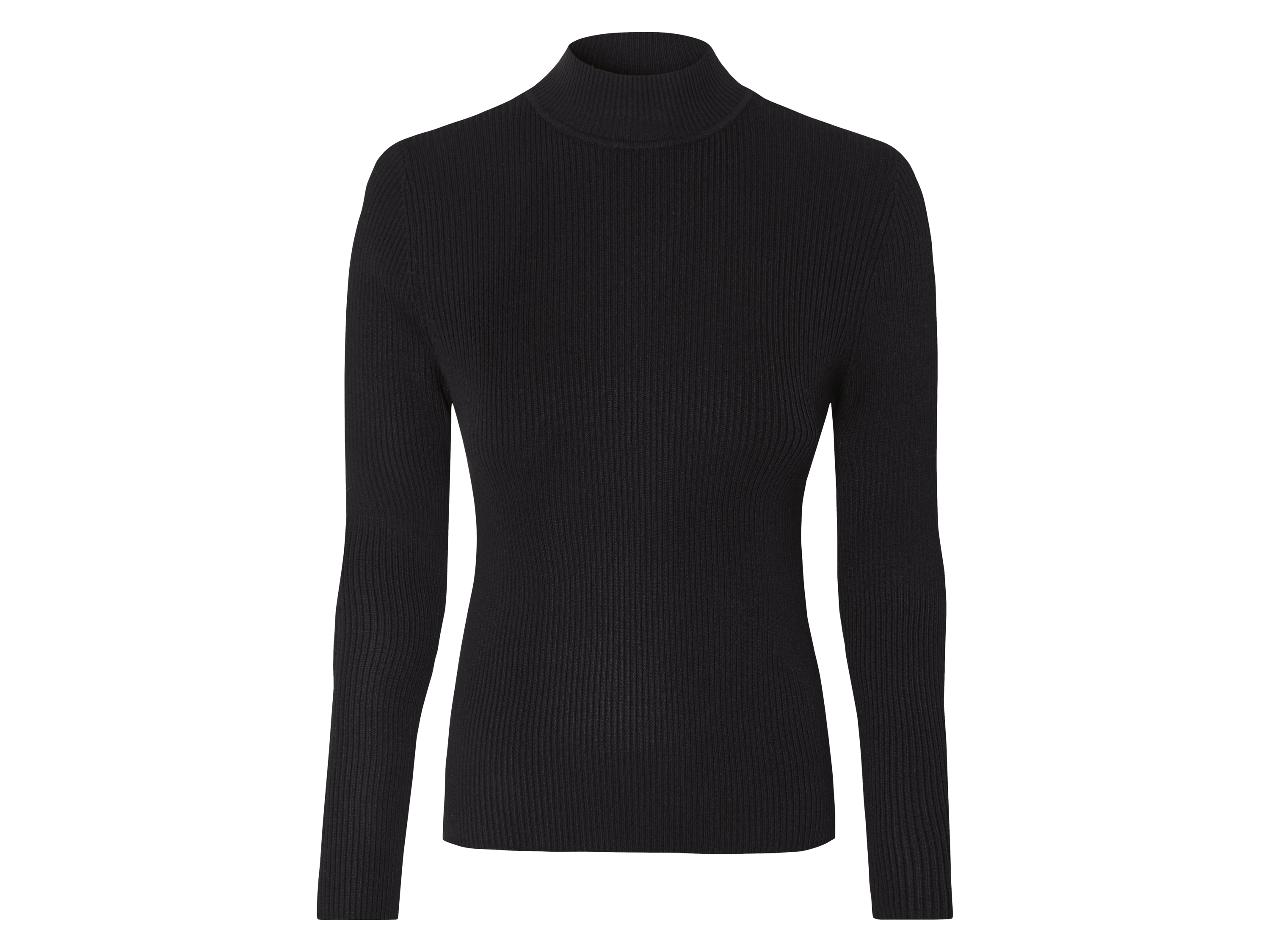 ESMARA® Damen Pullover, weich und anschmiegsam (Schwarz, L(44/46))