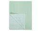 Matratzenschoner und Spannbettlaken aus Frottee, hellgrün.