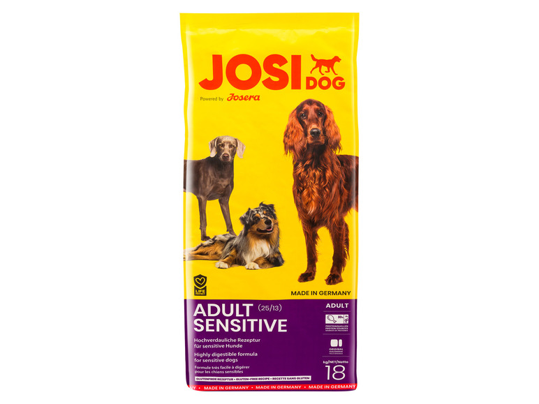 Gehe zu Vollbildansicht: JosiDog Hundetrockennahrung Adult Sensitive, 18 kg - Bild 1