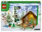 LEGO Minecraft Adventskalender 21280, mit einer Winterszene mit Charakteren und Gegenständen.