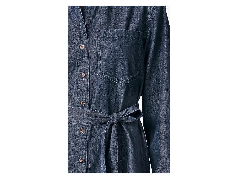 Damen Jeanskleid, mit Bindegürtel