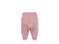 Rosa Babyhose mit hohem Bund und gerippten Bündchen