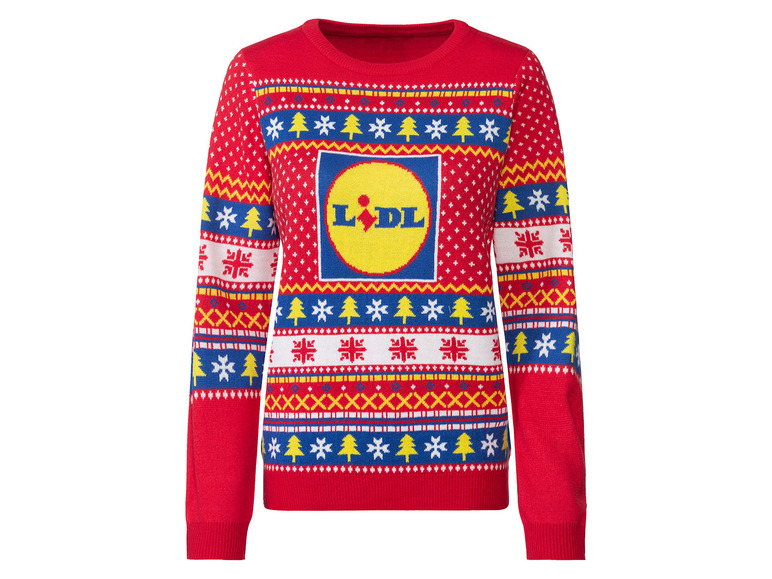 Gehe zu Vollbildansicht: esmara® Lidl Damen Pullover mit lustigen Logo-Weihnachtsmotiven - Bild 2