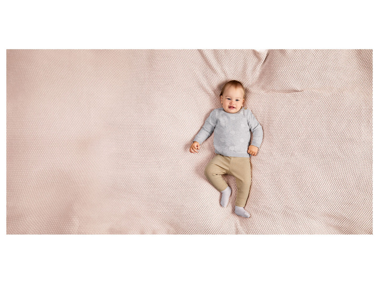 Gehe zu Vollbildansicht: lupilu® Baby Mädchen Strickpullover, aus reiner Baumwolle - Bild 6