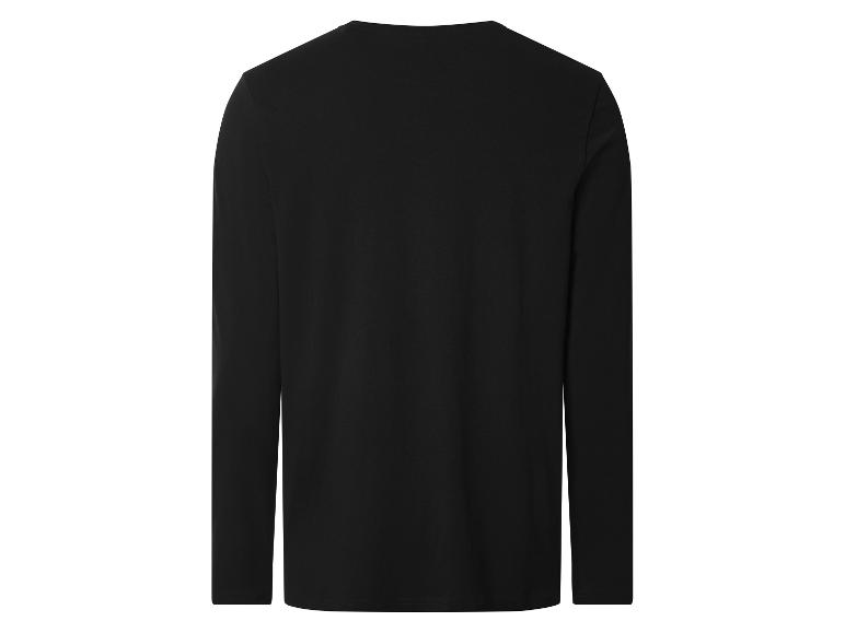 Einfaches schwarzes Langarmshirt, Rückansicht