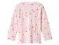 Rosa Langarmshirt mit Herz- und Tupfenmuster