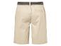 Beige Shorts mit elastischem Bund.