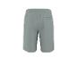 Graue Sweatshorts mit Gesäßtasche, Rückansicht.