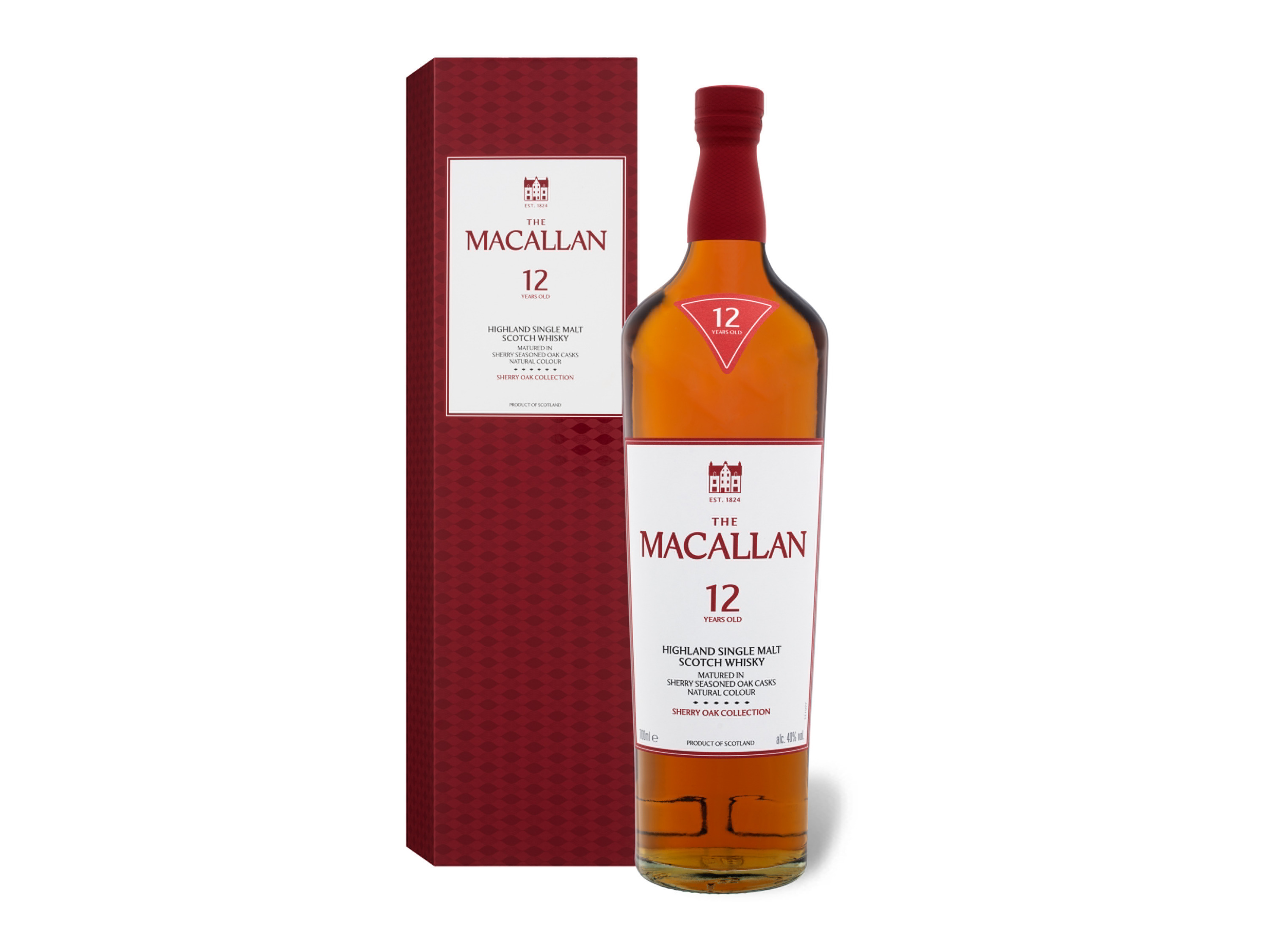The Macallan Highland Single Malt Scotch Whisky Sherry Oak Cask 12 Jahre 40% Vol | 05010314017408 The Macallan Highland Single Malt Scotch Whisky Sherry Oak Cask 12 Jahre 40% Vol | 05010314017408
