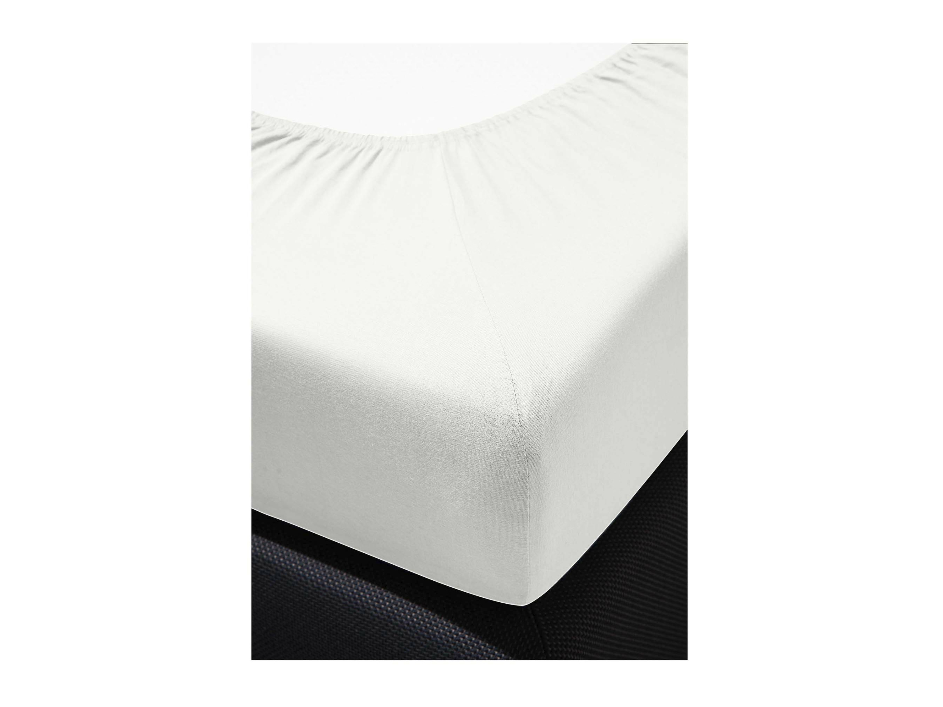 Thumbnail - Bierbaum Jersey Spannbetttuch 1002 (100 x 200 cm, 10 weiss)