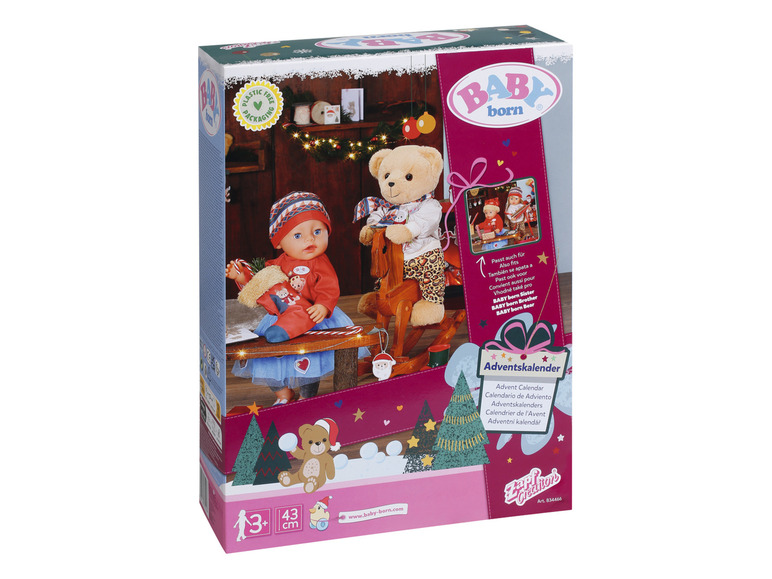 Baby Born Adventskalender mit Puppe und Teddybär