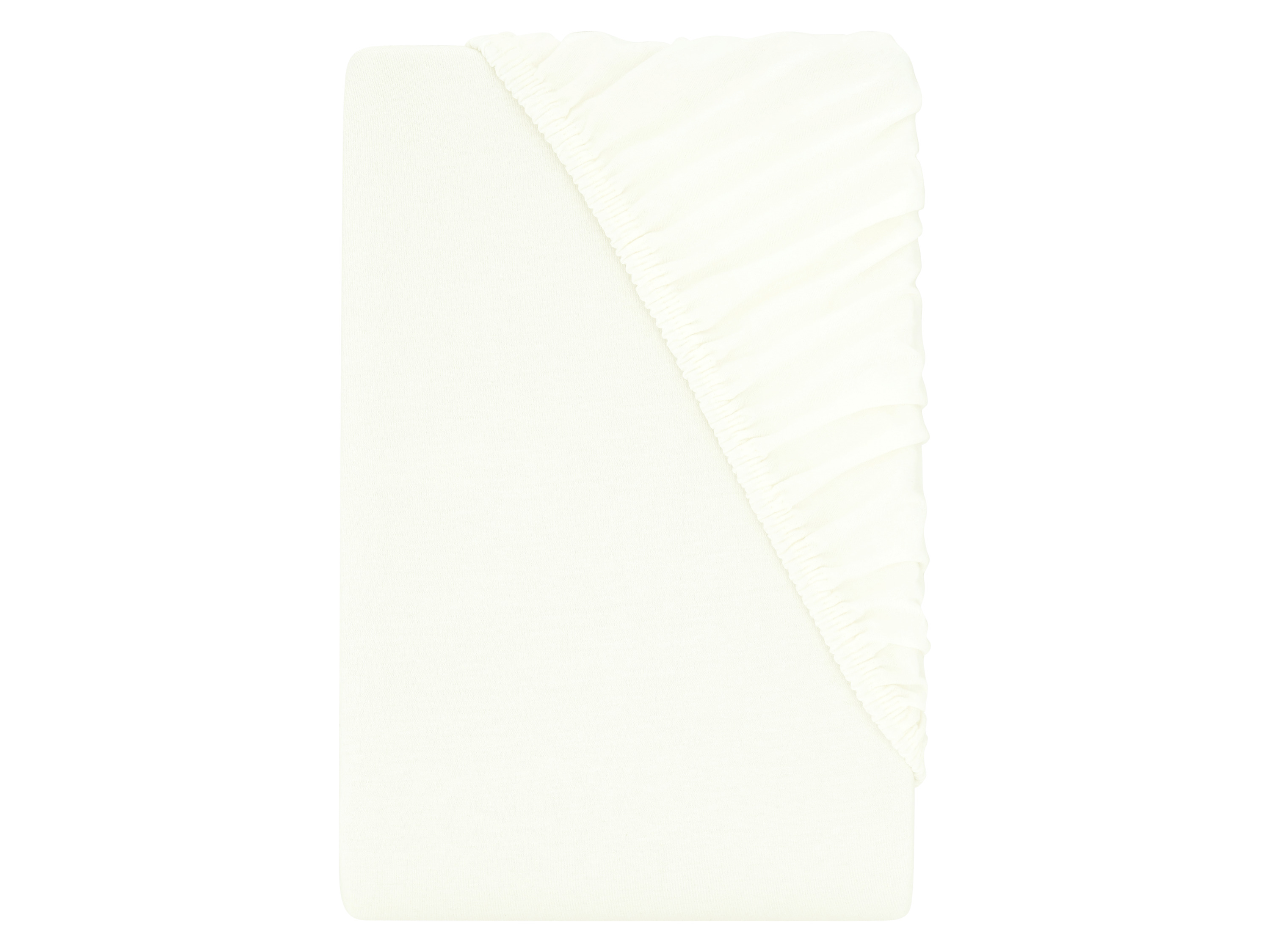 LIVARNO® Jersey-Spannbettlaken, 90-100 x 200 cm (weiß)