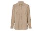 Beigefarbenes Hemd mit langen Ärmeln und Knöpfen