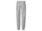 Graue Jogginghose mit elastischem Bund und Bündchen an den Knöcheln.