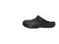 Schwarze Clogs mit perforiertem Obermaterial und Fersenriemen