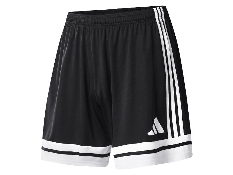 Adidas schwarze Sporthose mit weißen Streifen und Logo