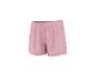 Rosa Shorts mit weißen Punkten.