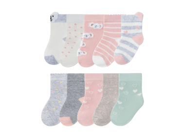 lupilu Baby Mädchen Socken, 5 Paar, mit Baumwolle