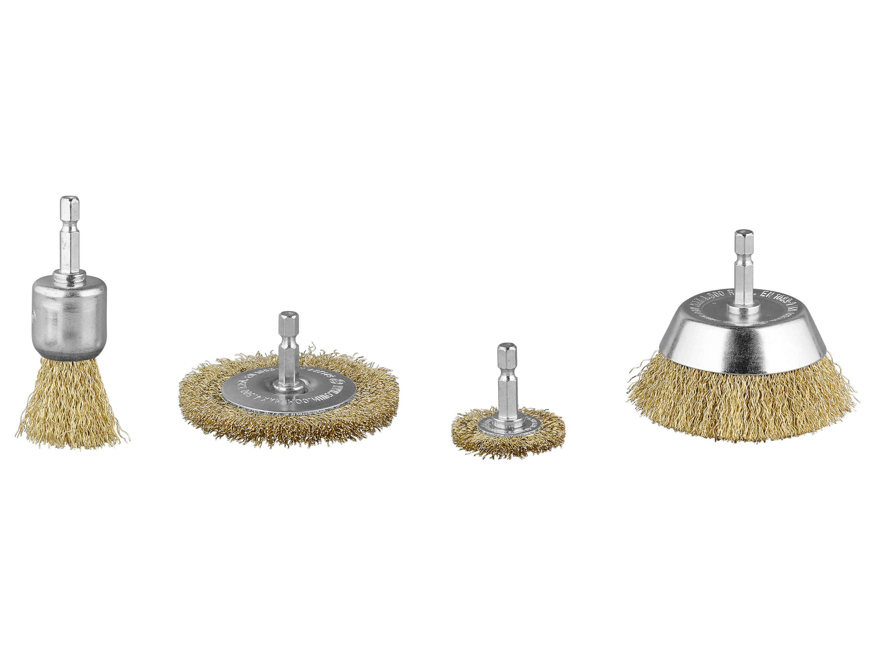 PARKSIDE® Drahtbürsten-Set / Polier-Set / Nylonbürsten-Set / Bohrmaschinenpumpe (Drahtbürsten PDBV 4 A1)""