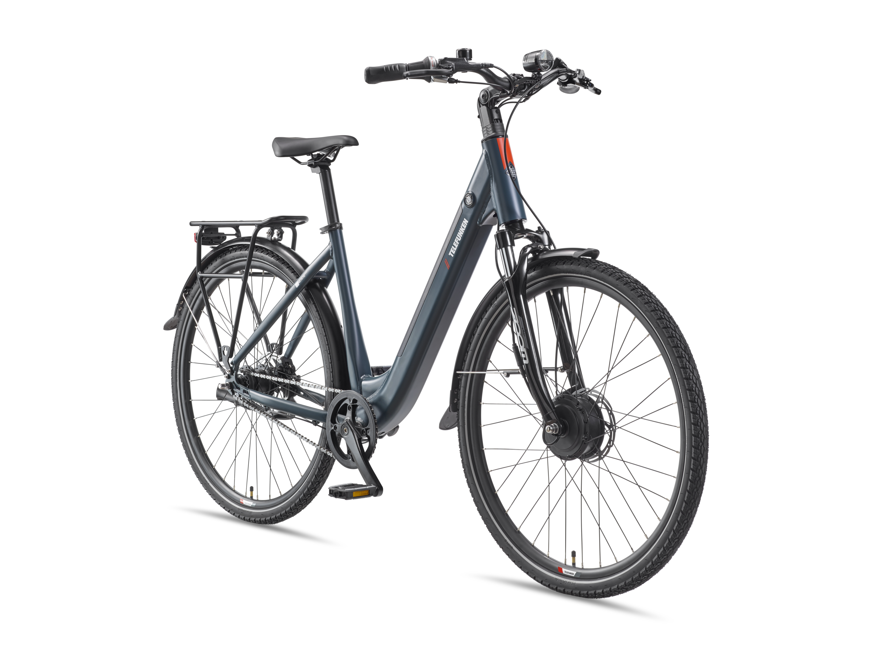 Telefunken E-Bike Cityrad Multitalent RC675, 7 Gang Shimano Nexus Schaltwerk, Nabenschaltung, Frontmotor, 489,6 Wh, Pedelec, Elektrofahrrad, Damen u. Herren, Sc – Bild 2 von 4