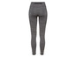 Graue Leggings mit Streifen zum Sport.