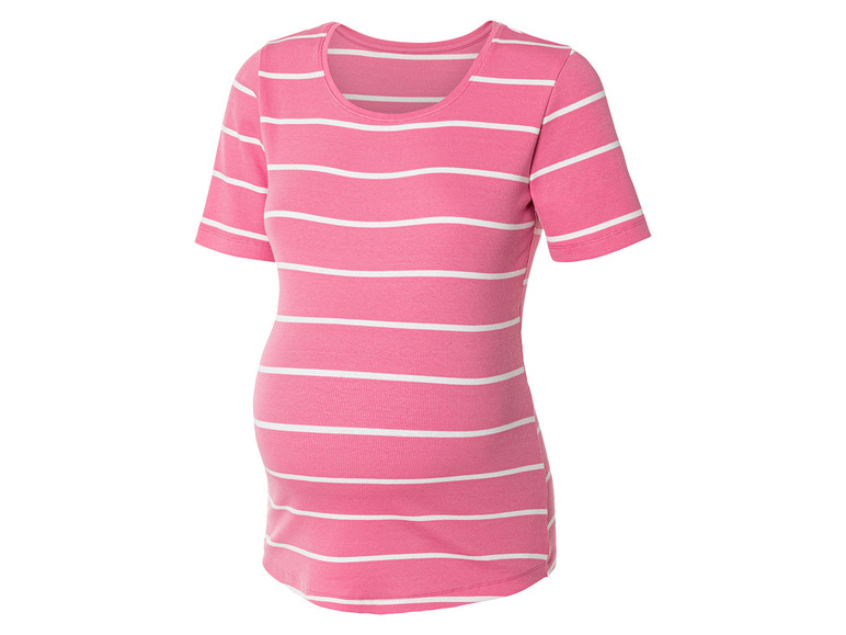 Gehe zu Vollbildansicht: esmara® Damen Umstands-T-Shirts, 2 Stück, in modischer Ripp-Qualität - Bild 21