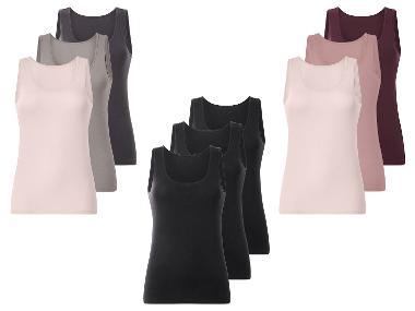 ESMARA® Damen Achselhemden, 3 Stück