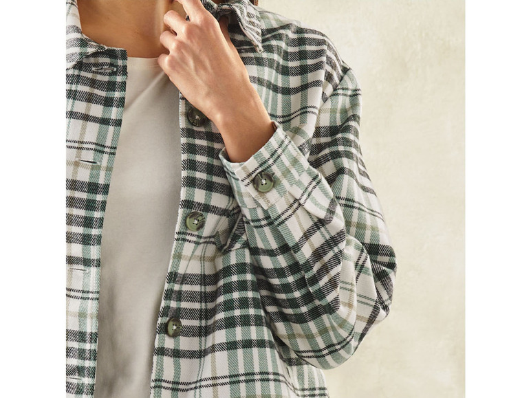 Gehe zu Vollbildansicht: esmara® Damen Overshirt, aus weicher, wärmender Flanell-Qualität - Bild 4