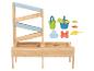 Holz-Wasser- und Sandspieltisch mit Rinnen und Strandspielzeug-Set