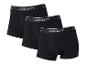 Drei schwarze Lacoste Boxershorts.