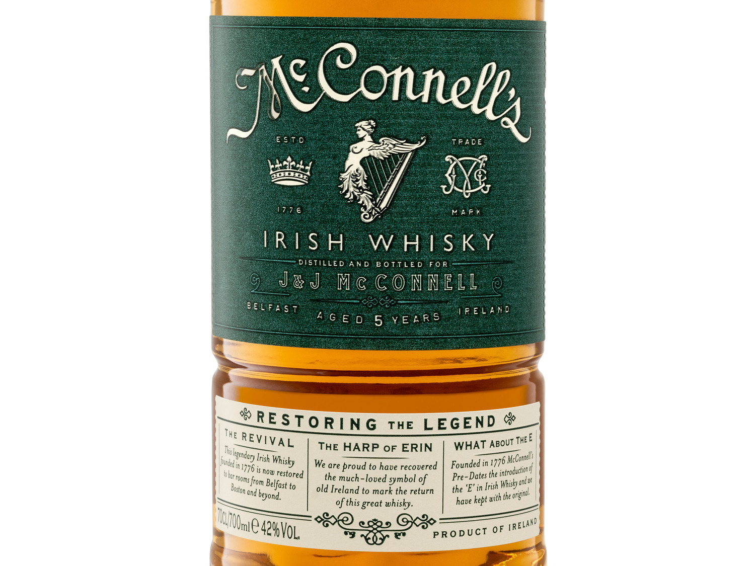 42% | Irish LIDL Jahre Whisky 5 Vol McConnells\'s