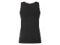 Schwarzes ärmelloses Damen-Top, Rückansicht